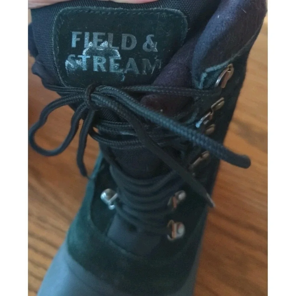 Field & Stream Boots Boys Size 6 Black Pac Winter Snow Thinsulate Waterproof‎ 3M